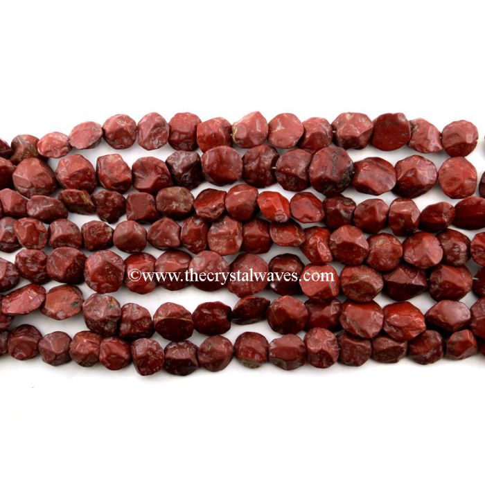 Red Jasper  Hand Knapped Coin Nuggets