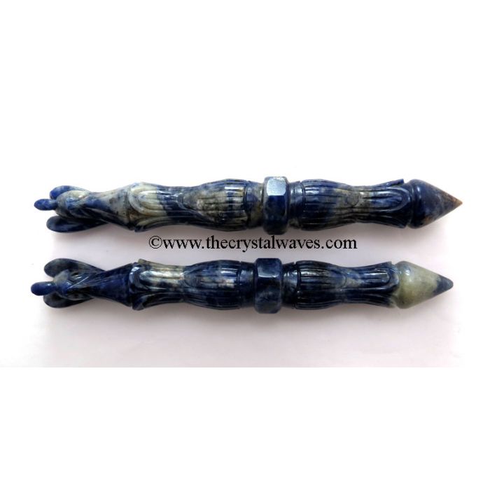 Sodalite Carved Angel Healing Stick