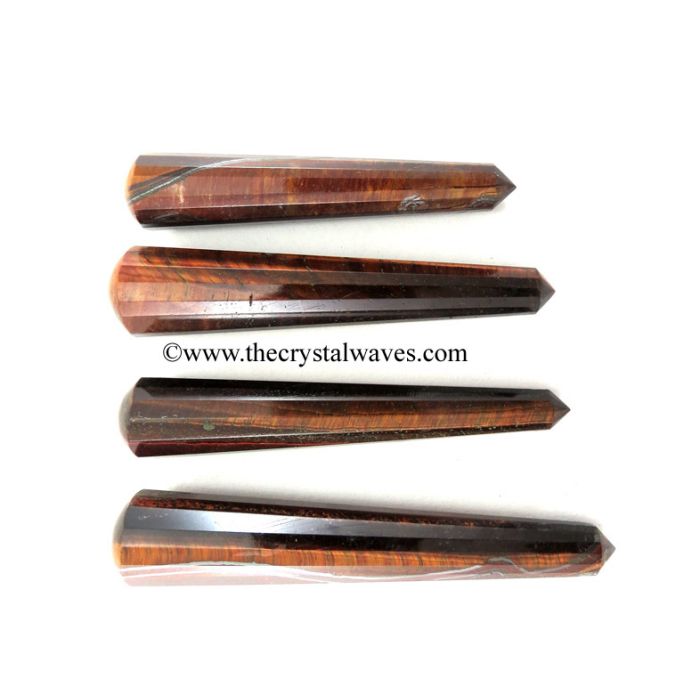 Red Tiger Eye Agate Massage Wands