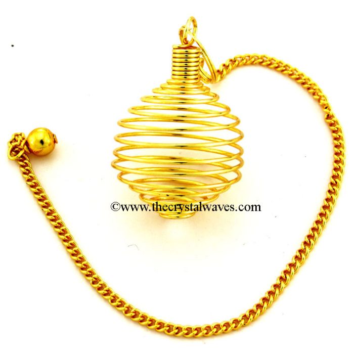 Golden Spiral Cage Metal Pendulum 