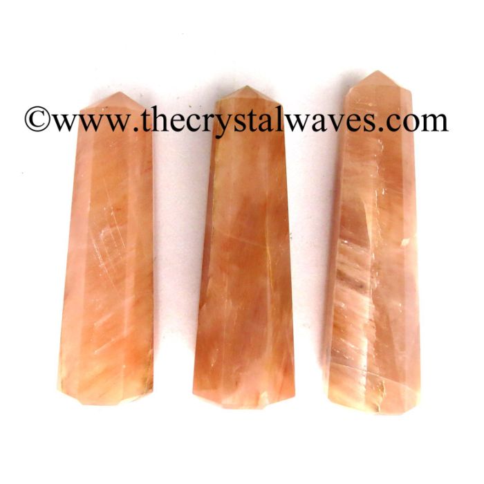 Peach Moonstone 2" to 3" Pencil 6 to 8 Facets