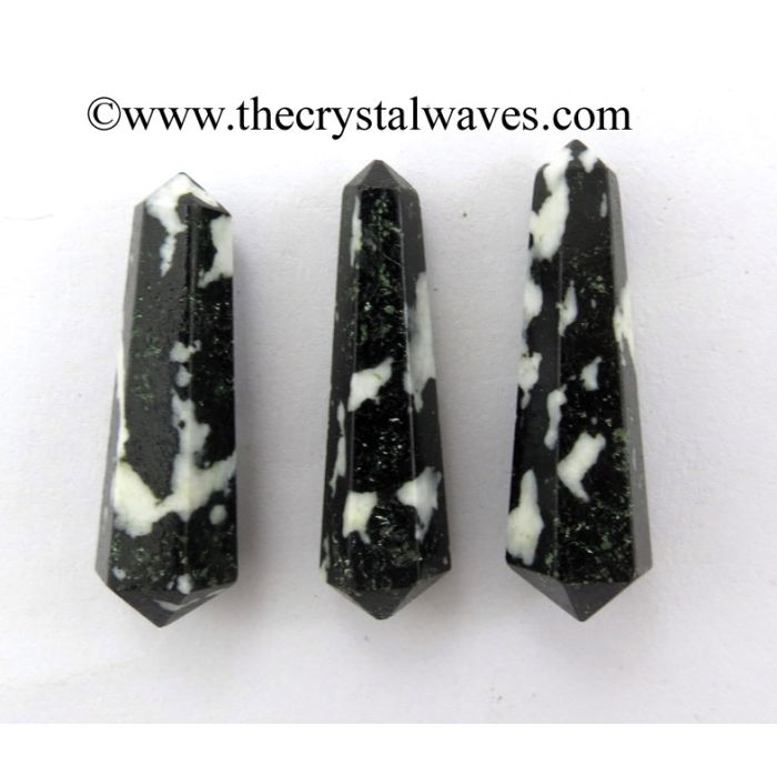 Black and White Tourmaline Crystal Double Terminated Pencil Points