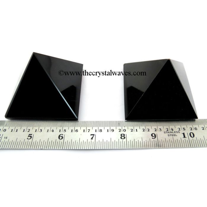Black Agate more than 55 mm Large wholesale pyramid