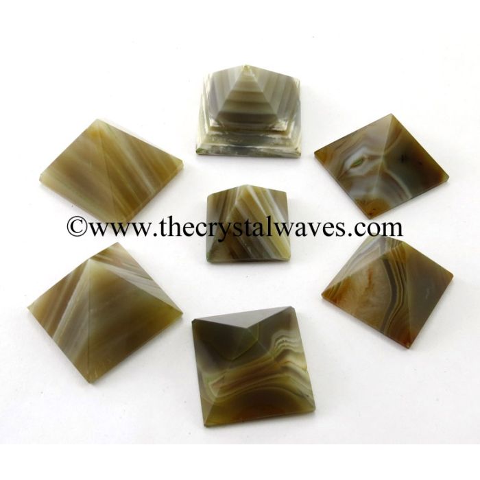 Lace Agate 23 - 28 mm pyramid