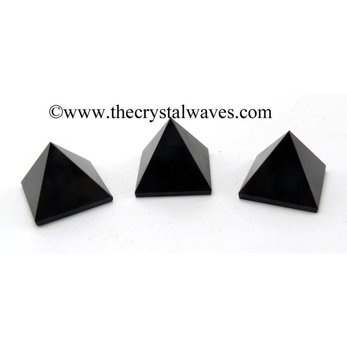 Black Obsidian Crystal pyramid