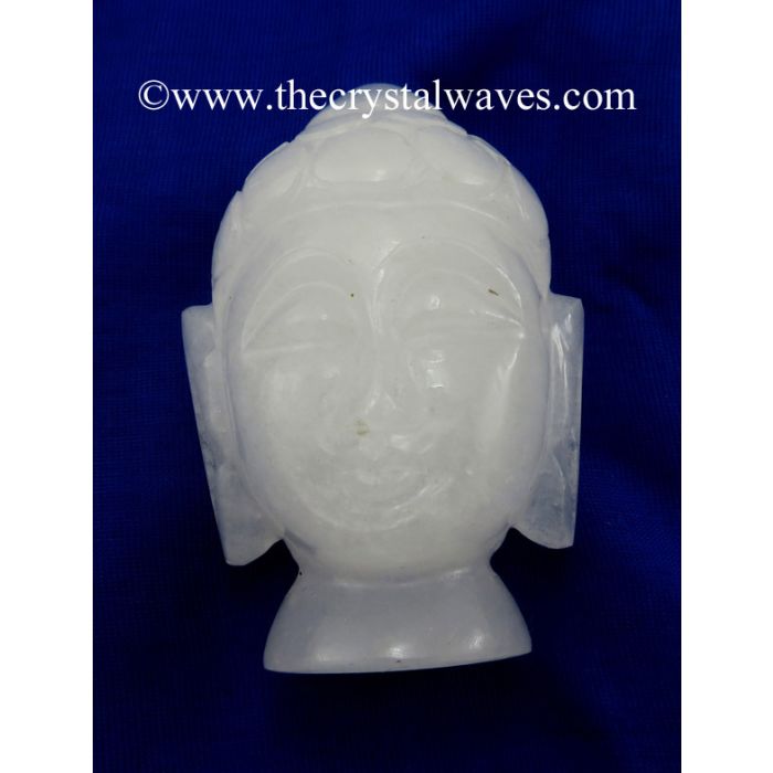 White Quartz Buddha Head