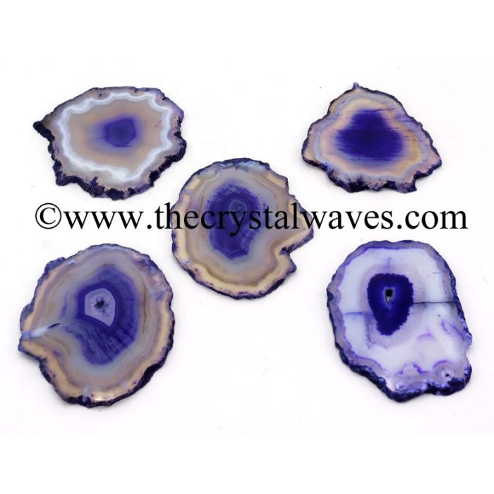 Purple Agate Slices / Coasters