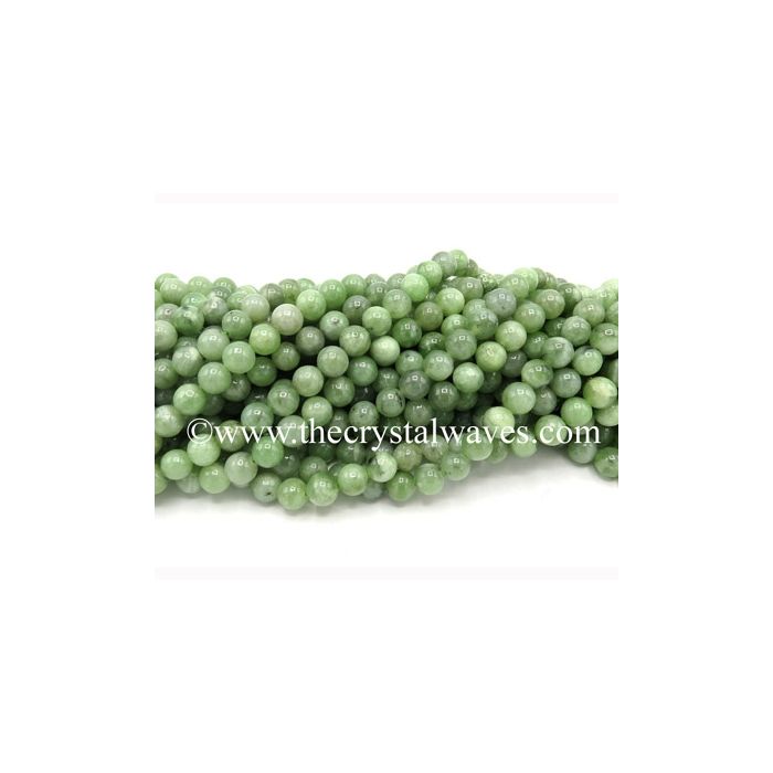 Green Jade Round Beads