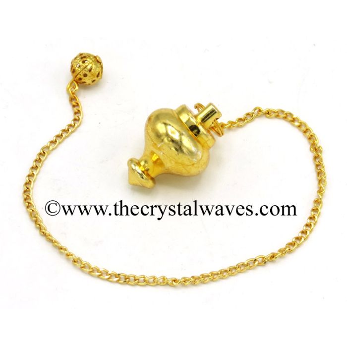 Metal Dowsing Pendulum Golden Style 20