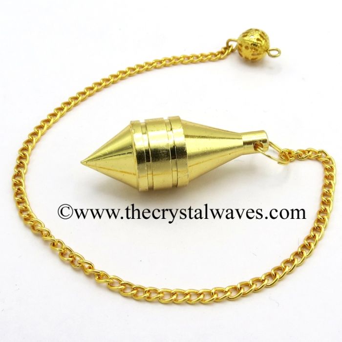 Metal Dowsing Pendulum Golden Style 37