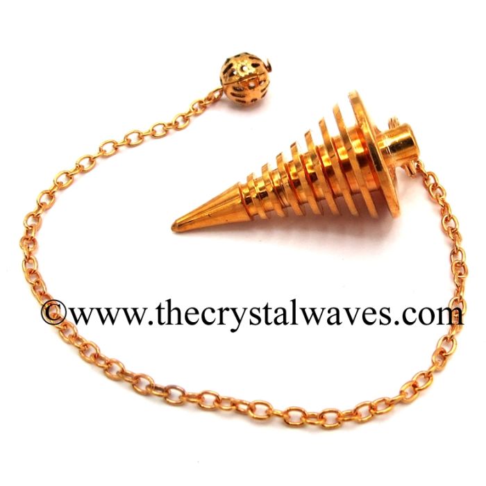 Metal Dowsing Pendulum Copper Style 25