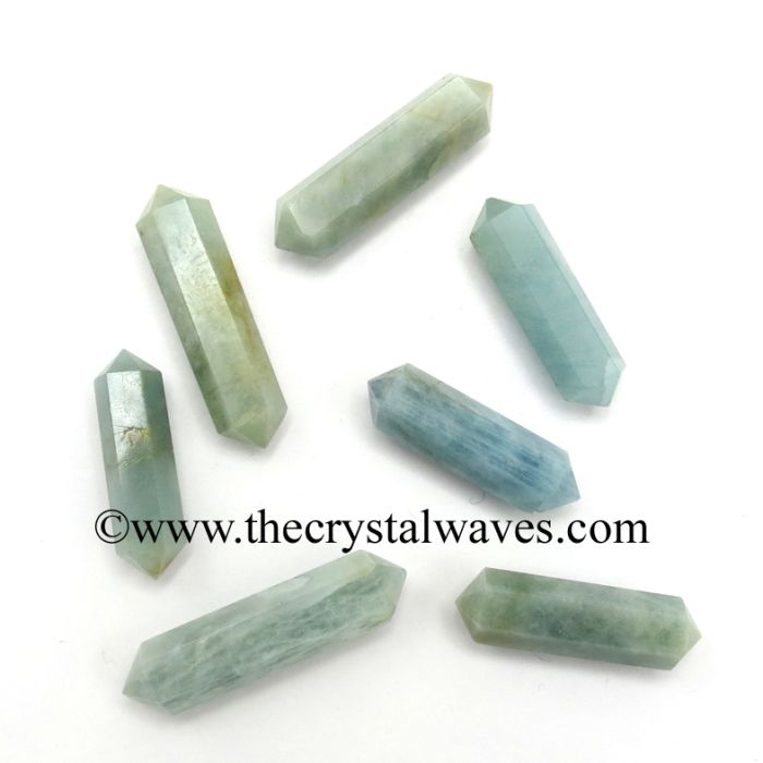 Aquamarine Crystal Double Terminated Pencil Points