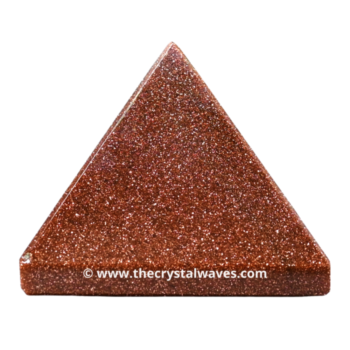 Red Goldstone Crystal Pyramid